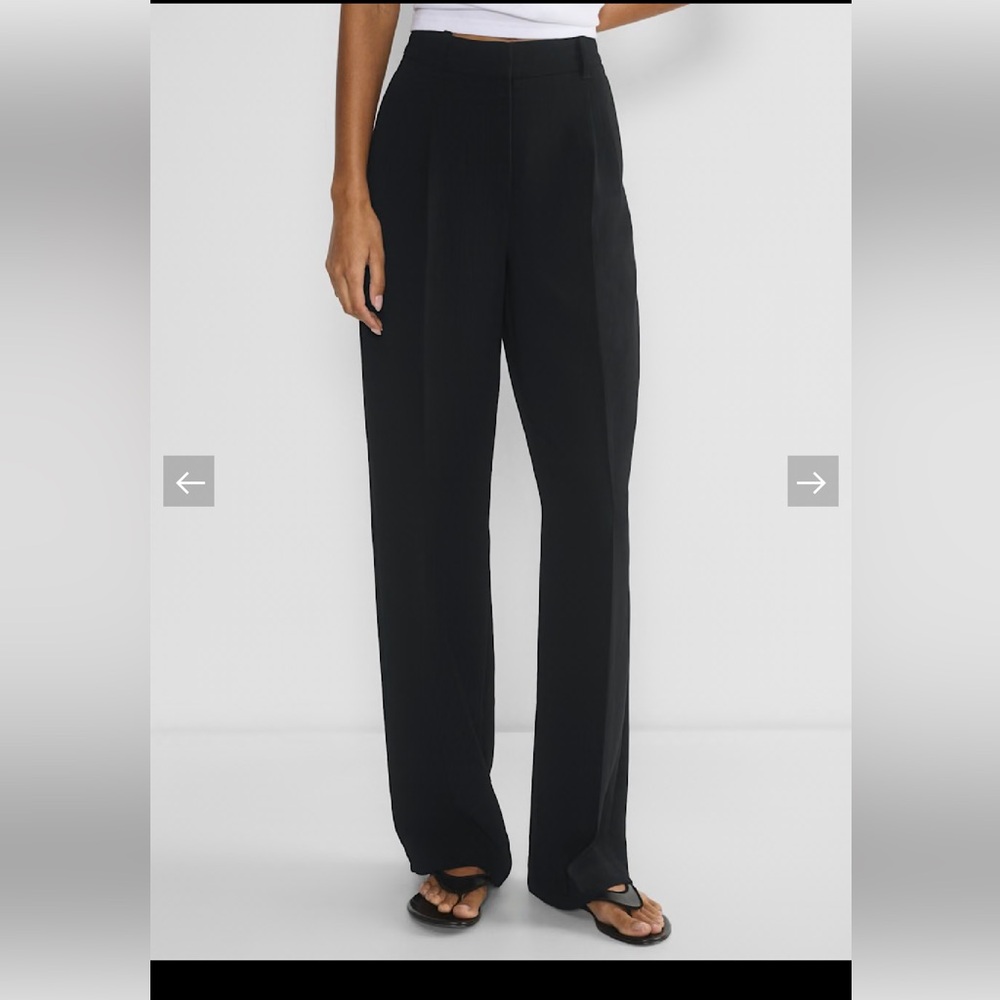 Aritzia Black Wide Leg Pants High Waisted